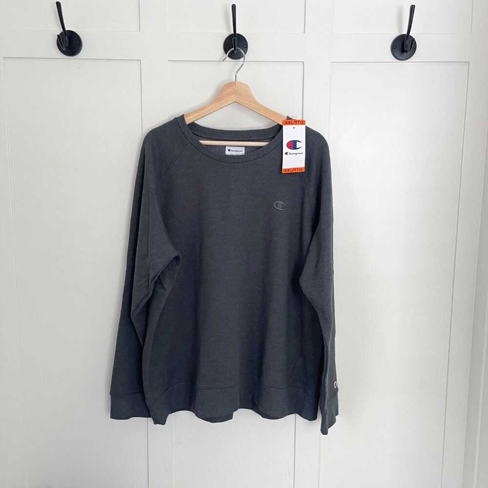 NEW Champion Women's Crew Neck Sweater, Charcoal Grey Sweatshirt, Long Sleeve Women > Sweaters > Crew & Scoop Necks 31 $ Buttons & Beans Co.