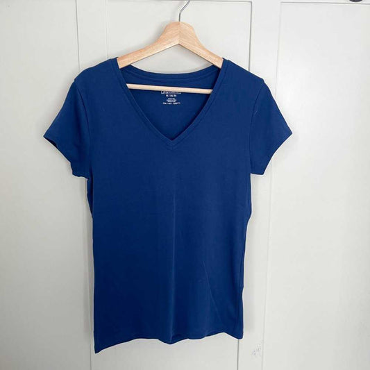 NEW Kirkland Signature Cotton Top Women’s Short Sleeve T-shirt | Blue Women > Tops > Tees - Short Sleeve 10 $ Buttons & Beans Co.