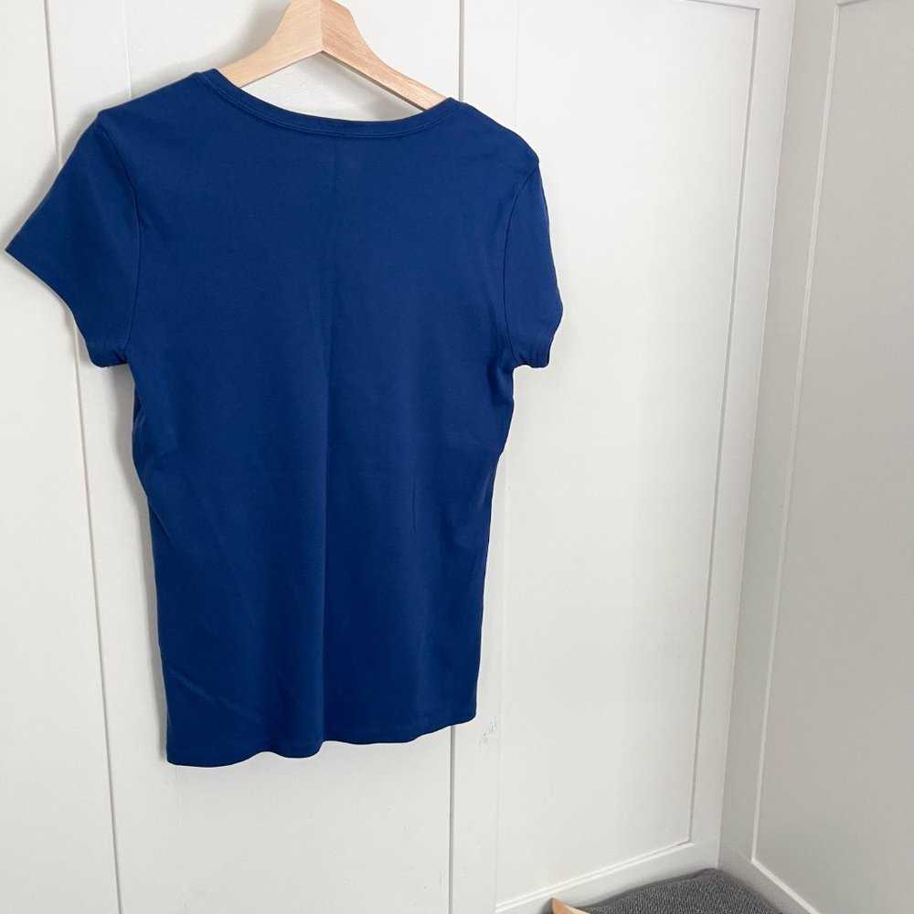 NEW Kirkland Signature Cotton Top Women’s Short Sleeve T-shirt | Blue Women > Tops > Tees - Short Sleeve 10 $ Buttons & Beans Co.