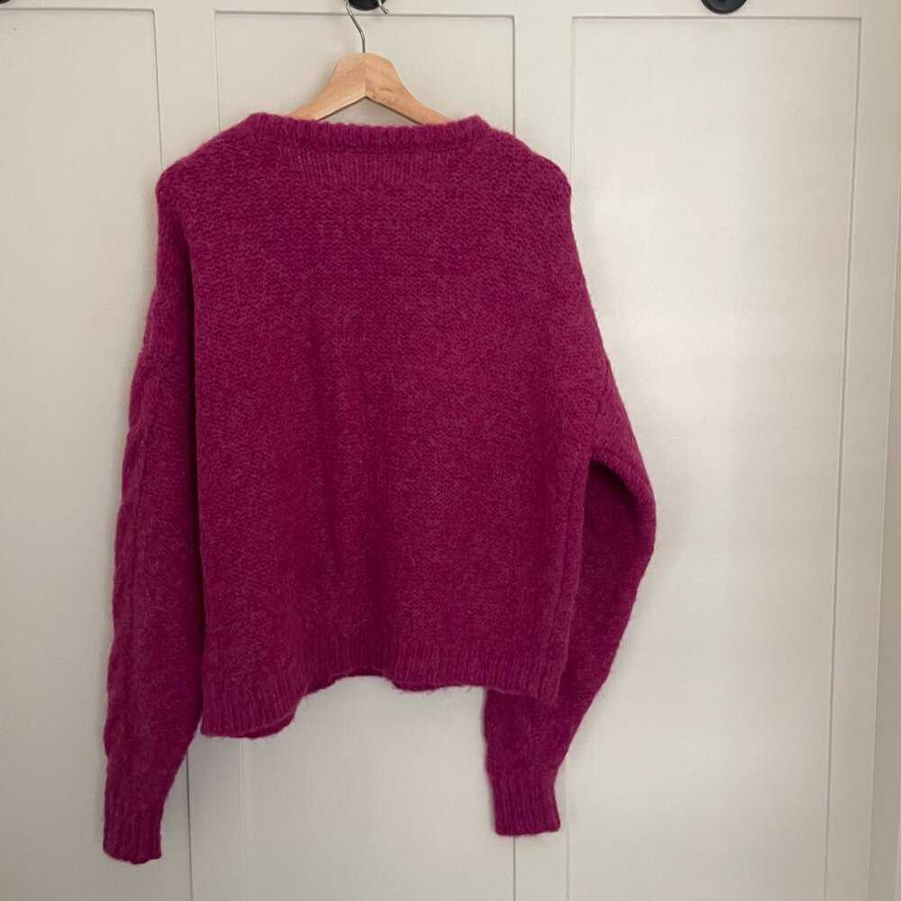 NEW Lg Smash+Tess S+T Sweater Knit, Pink Wool, Mohair, Cable Knit Women > Sweaters > Crew & Scoop Necks 27 $ Buttons & Beans Co.