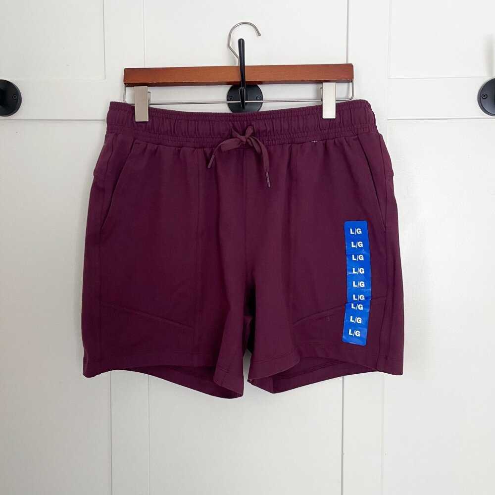 NEW Mondetta Women's High Rise Short, Lounge Shorts, Active Short | Deep Red Women > Shorts > Athletic Shorts 13 $ Buttons & Beans Co.