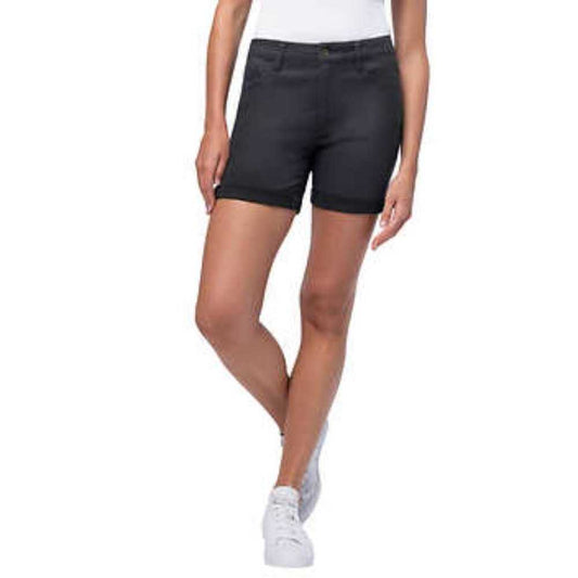 NEW Parasuco Women’s Knit Denim Short, Black Denim Wash, Bermuda Jean Short Women > Shorts > Bermudas 14 $ Buttons & Beans Co.