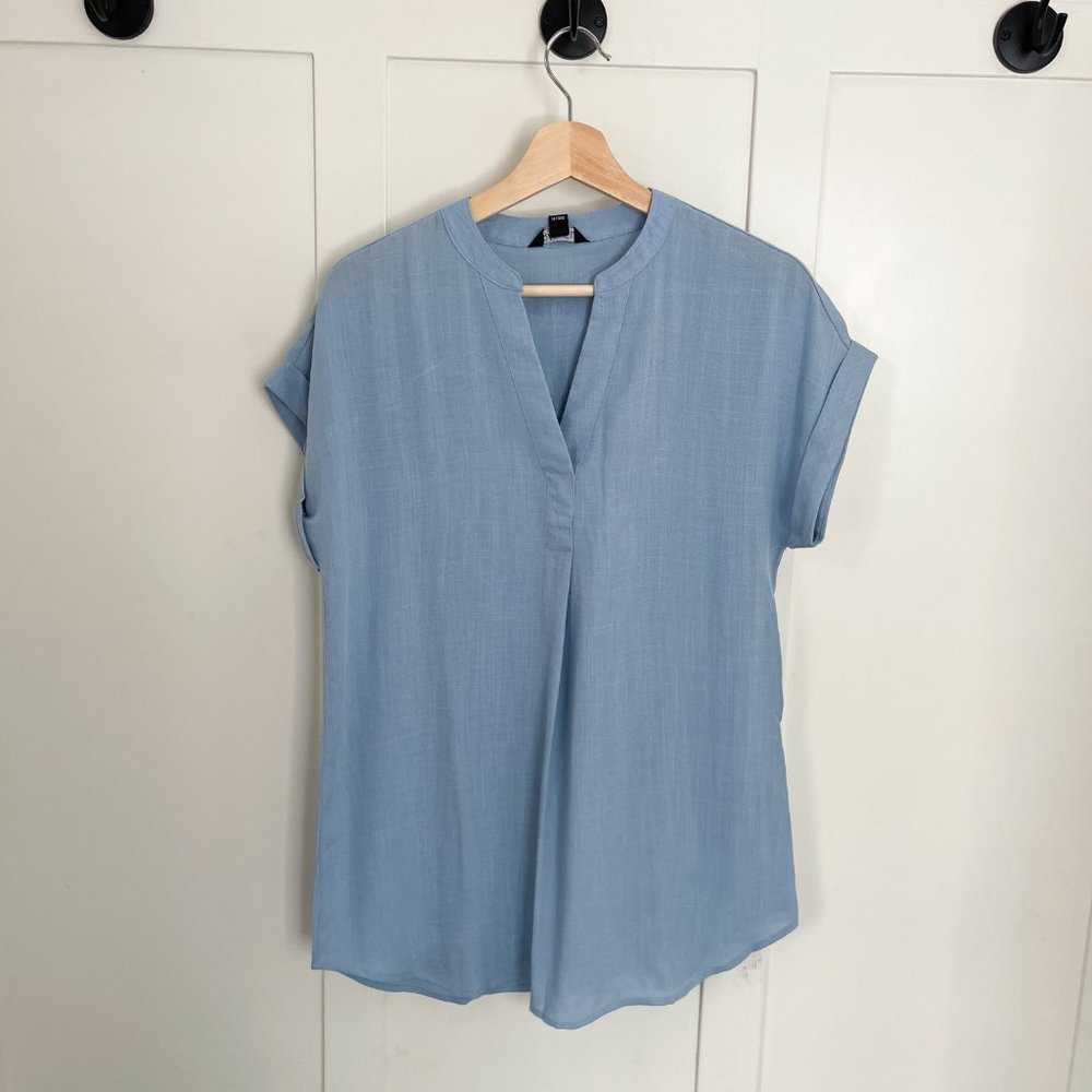 NEW Rachel Rachel Roy V-Neck Top | Chambray Light Blue Tunic style Flowy Shirt, Women > Tops > Tunics 13 $ Buttons & Beans Co.