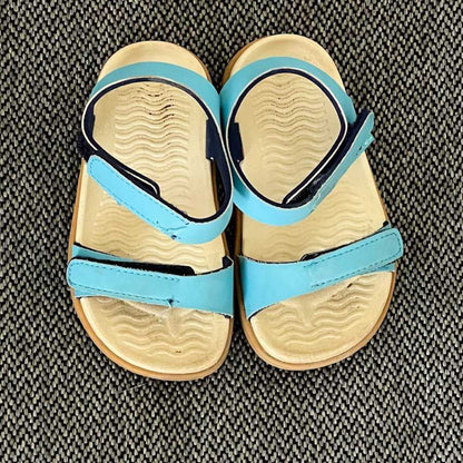 Native C7 Blue Charlie Velcro Strap Flat Sandals Summer Shoes, Unisex, Boys Kids > Shoes > Sandals & Flip Flops 25 $ Buttons & Beans Co.