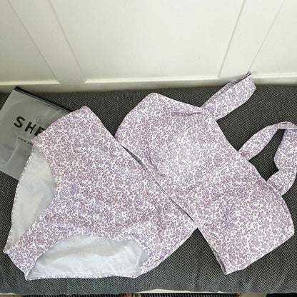 New Swim Modern Plus Ditsy Floral Print Bikini Swimsuit DD Cup Women > Swim > Bikinis 13 $ Buttons & Beans Co.