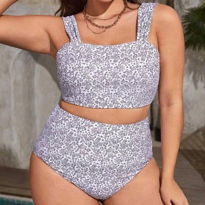 New Swim Modern Plus Ditsy Floral Print Bikini Swimsuit Women > Swim > Bikinis 13 $ Buttons & Beans Co.