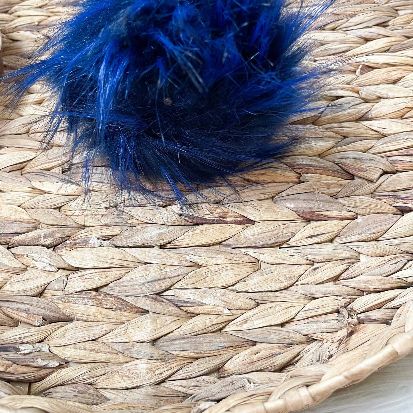 Night Sky Luxury Faux Fur Pom pom | Royal blue, Navy blue Tie, Button or Snap Pom pom Pom Poms 8 $ Buttons & Beans Co.