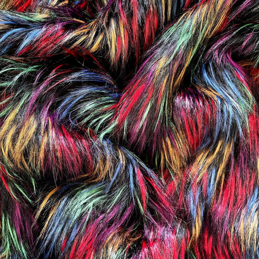 Northern Lights Faux Fur Fabric by the Yard or Meter | Rainbow Pompom, Arts & Crafts, Decor, Costume Faux Fur Fabric 3 $ Buttons & Beans Co.