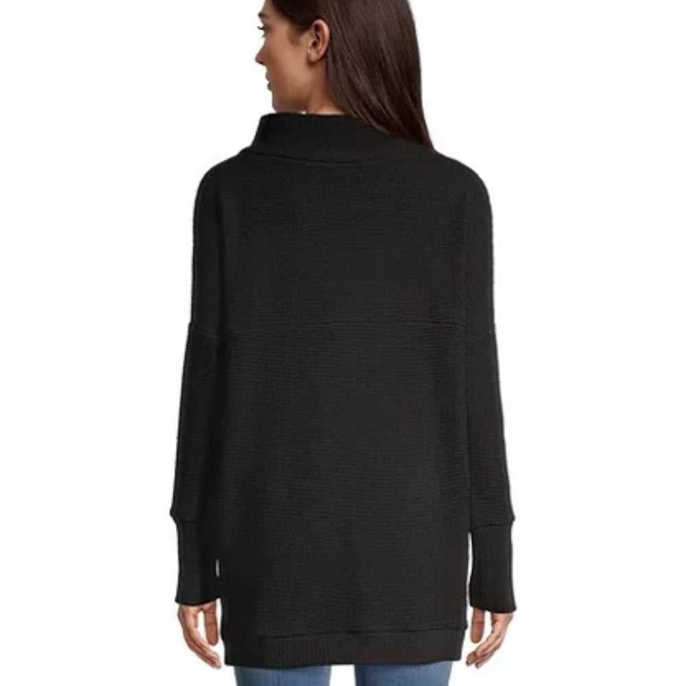 O'Neill Women's Black Throw It On Mock Neck Sweater, Pullover, Throwover, Jilly Women > Sweaters > Cowl & Turtlenecks 36 $ Buttons & Beans Co.