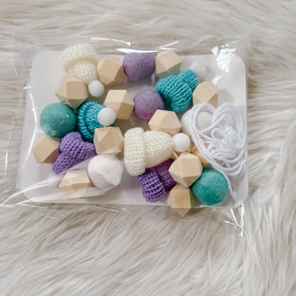 Elsa Hexagon Mini Knitted Toque Garland