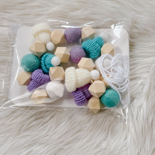 Elsa Hexagon Mini Knitted Toque Garland