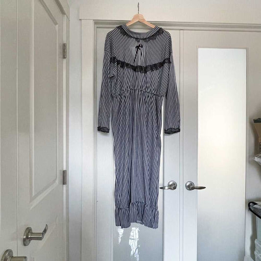 Old Lady pinstripe dress, Fashioned, Halloween Women's Costume Outfit Women > Other 15 $ Buttons & Beans Co.