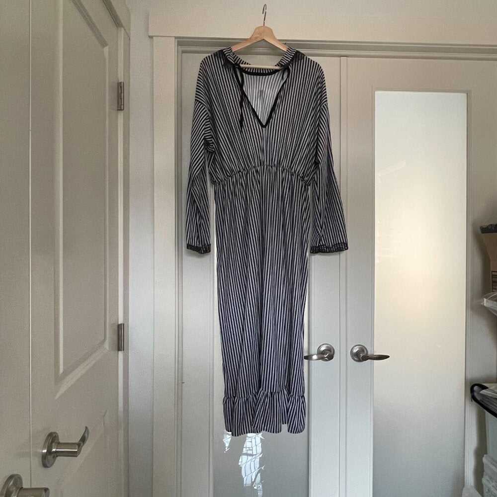 Old Lady pinstripe dress, Fashioned, Halloween Women's Costume Outfit Women > Other 15 $ Buttons & Beans Co.