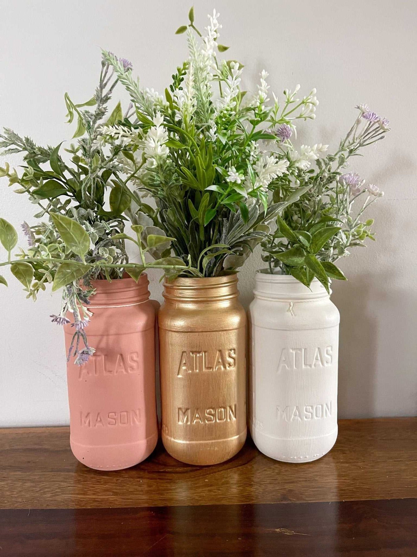 Painted Vase | Mason Jar | Farmhouse Decor Home decor 12 $ Buttons & Beans Co.