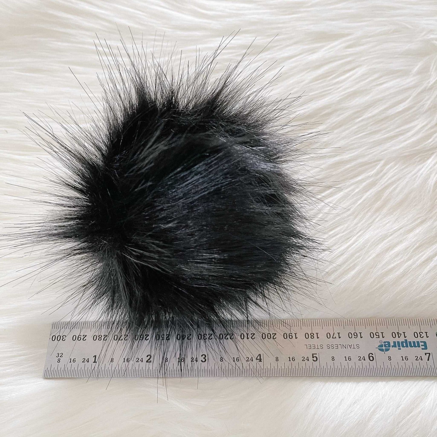 Panther Luxury Faux Fur Pompom | Black pom pom, Ties, Buttons or Snaps Pom Poms 6 $ Buttons & Beans Co.