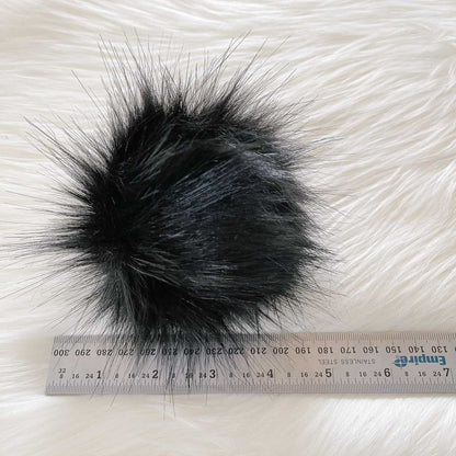 Panther Luxury Faux Fur Pompom | Black pom pom, Ties, Buttons or Snaps Pom Poms 6 $ Buttons & Beans Co.