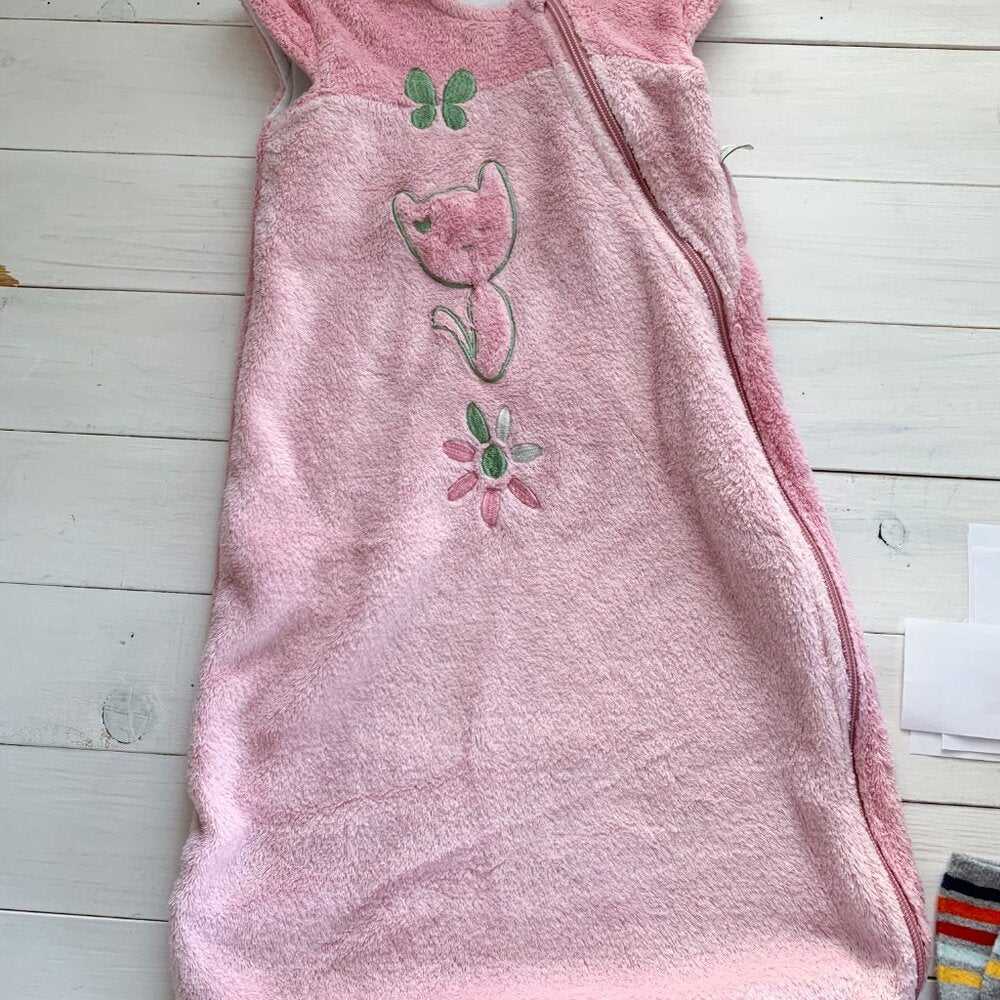 PerlimPinpin 0-6 M Girls Fleece Sleeper, Sleep Sack, Sleep Bag Kids > Pajamas > Sleep Sacks 20 $ Buttons & Beans Co.