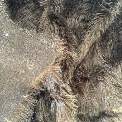 Brown | Faux Fur Fabric by the Yard or Meter | Pompom, arts & crafts, Costume, Upholstery, stuffy