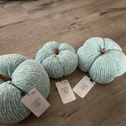 Pumpkin | Velvet Knit Fall Decor | Pick your Colour