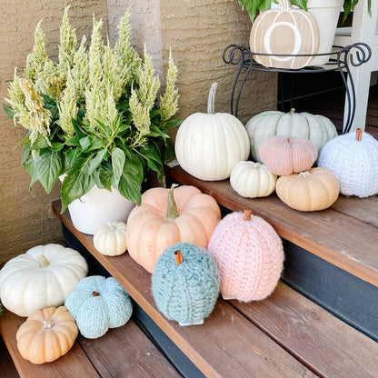 Pumpkin Crochet Sherpa Teddy | Pick your Colour | Fall Decor