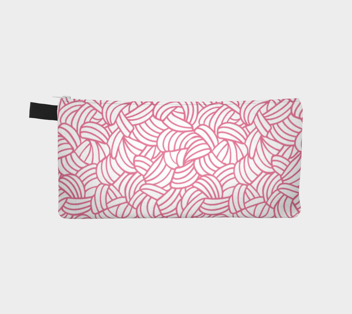 Knotty Hooker Black or White Small Case, Crochet Hook and Knitting Needles Case, Notions Bag, Accessories Case, Crocheting Knitting, Fibre Enthusiasts, Crafters, Crocheter and Knitter Humour