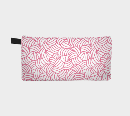 Knotty Hooker Black or White Small Case, Crochet Hook and Knitting Needles Case, Notions Bag, Accessories Case, Crocheting Knitting, Fibre Enthusiasts, Crafters, Crocheter and Knitter Humour