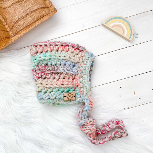 Pixie Bonnet | Unicorn Chunky Crochet Hat Bonnets 35 $ Buttons & Beans Co.