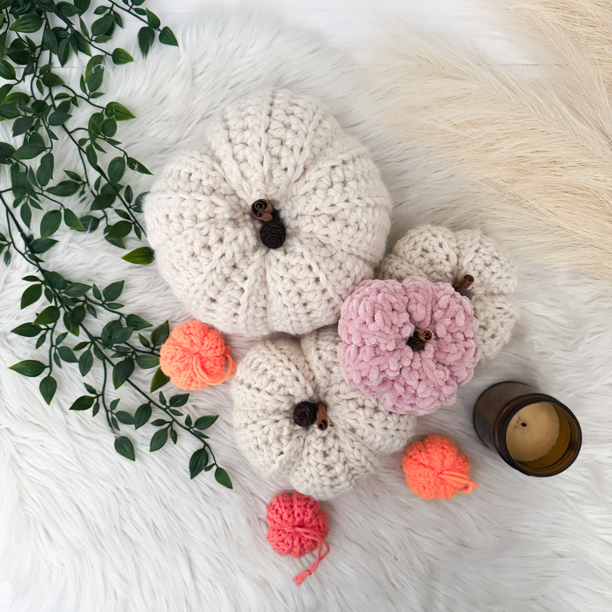 Mini Halloween Pumpkin | Pick your Colour | Neon Crochet Fall Decor
