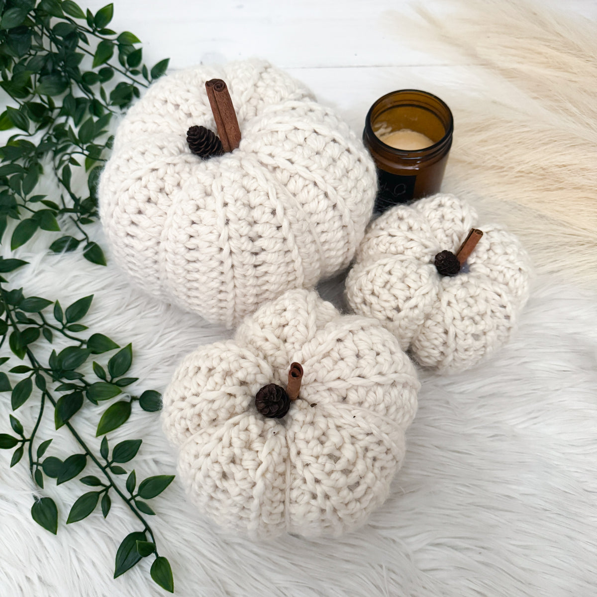 Pumpkin | Chunky Fun Crochet Fall Decor | Pick your Colour