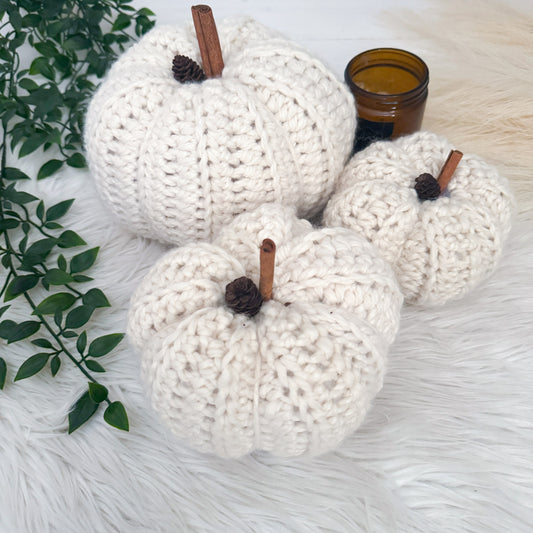 Pumpkin | Chunky Fun Crochet Fall Decor | Pick your Colour
