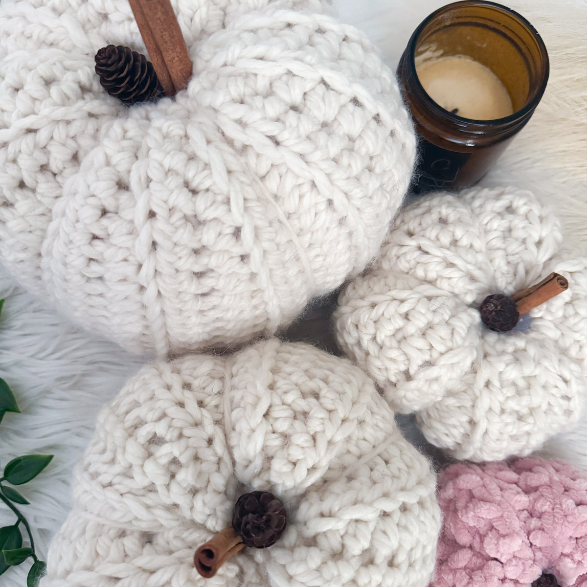 Pumpkin | Chunky Fun Crochet Fall Decor | Pick your Colour