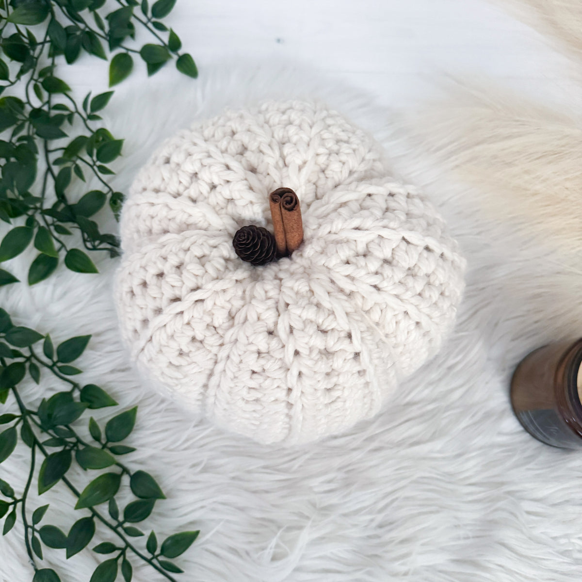 Pumpkin | Chunky Fun Crochet Fall Decor | Pick your Colour