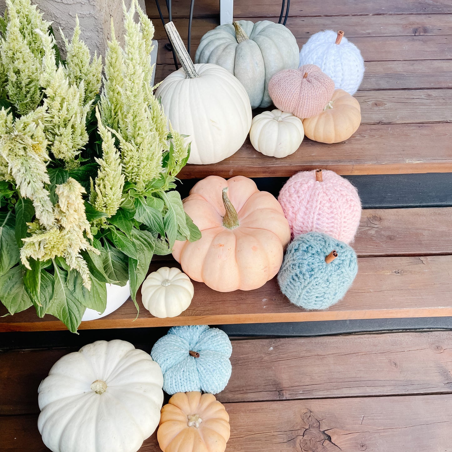 Pumpkin | Super Chunky Crochet Fall Decor | Gold or Earthy Brown
