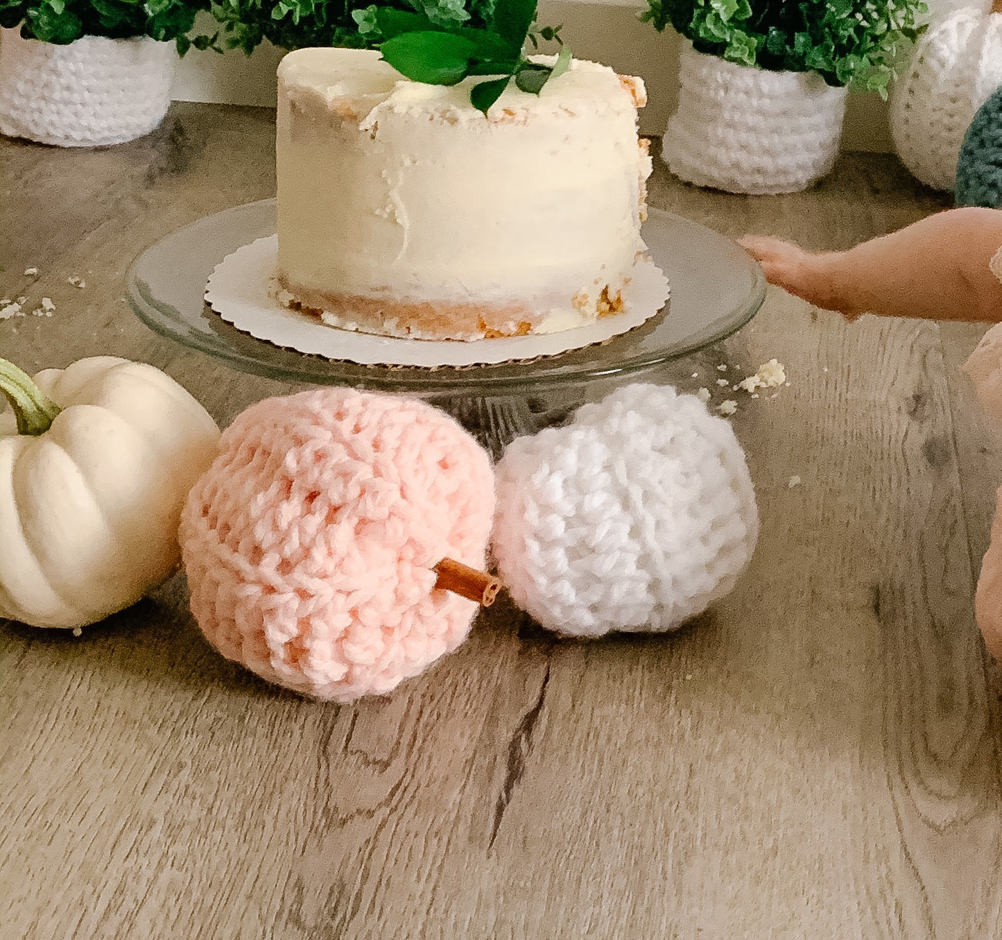 Pumpkin | Super Chunky Crochet Fall Decor | Gold or Earthy Brown