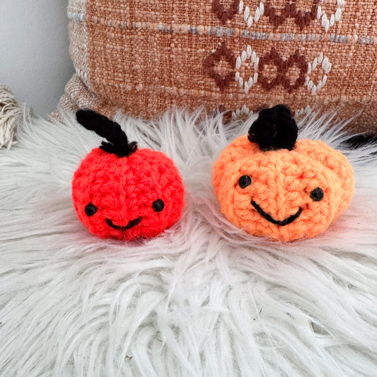 Mini Halloween Kawaii Pumpkin | Pick your Colour | Orange Crochet Fall Decor