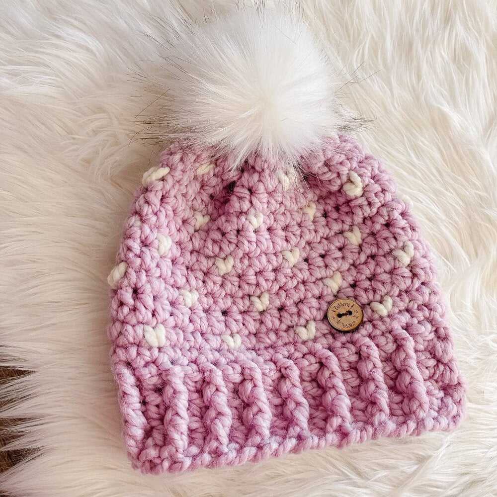 Purple Lilac Crochet Hat, Toque, Baby, Toddler, Winter, Warm Beanie, Handmade Women > Accessories > Hats 45 $ Buttons & Beans Co.