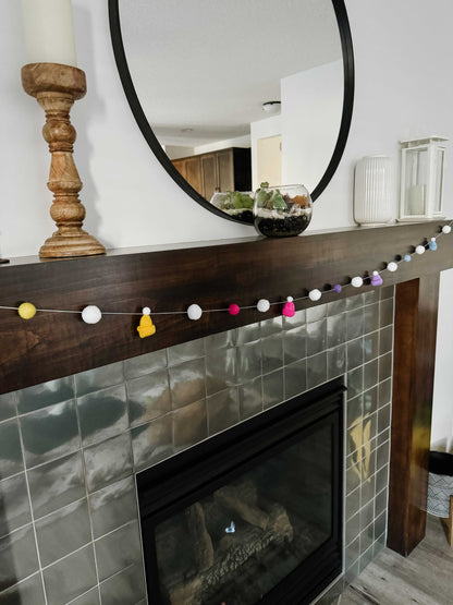 Rainbow Mini Knitted Toque Garland Home decor 25 $ Buttons & Beans Co.