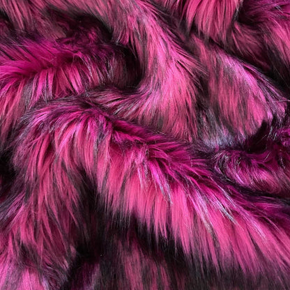 Raspberry Truffle Faux Fur Fabric by the Yard or Meter | Fuchsia Pink and Black Pompom, Arts & Crafts, Decor, Costume Faux Fur Fabric 3 $ Buttons & Beans Co.