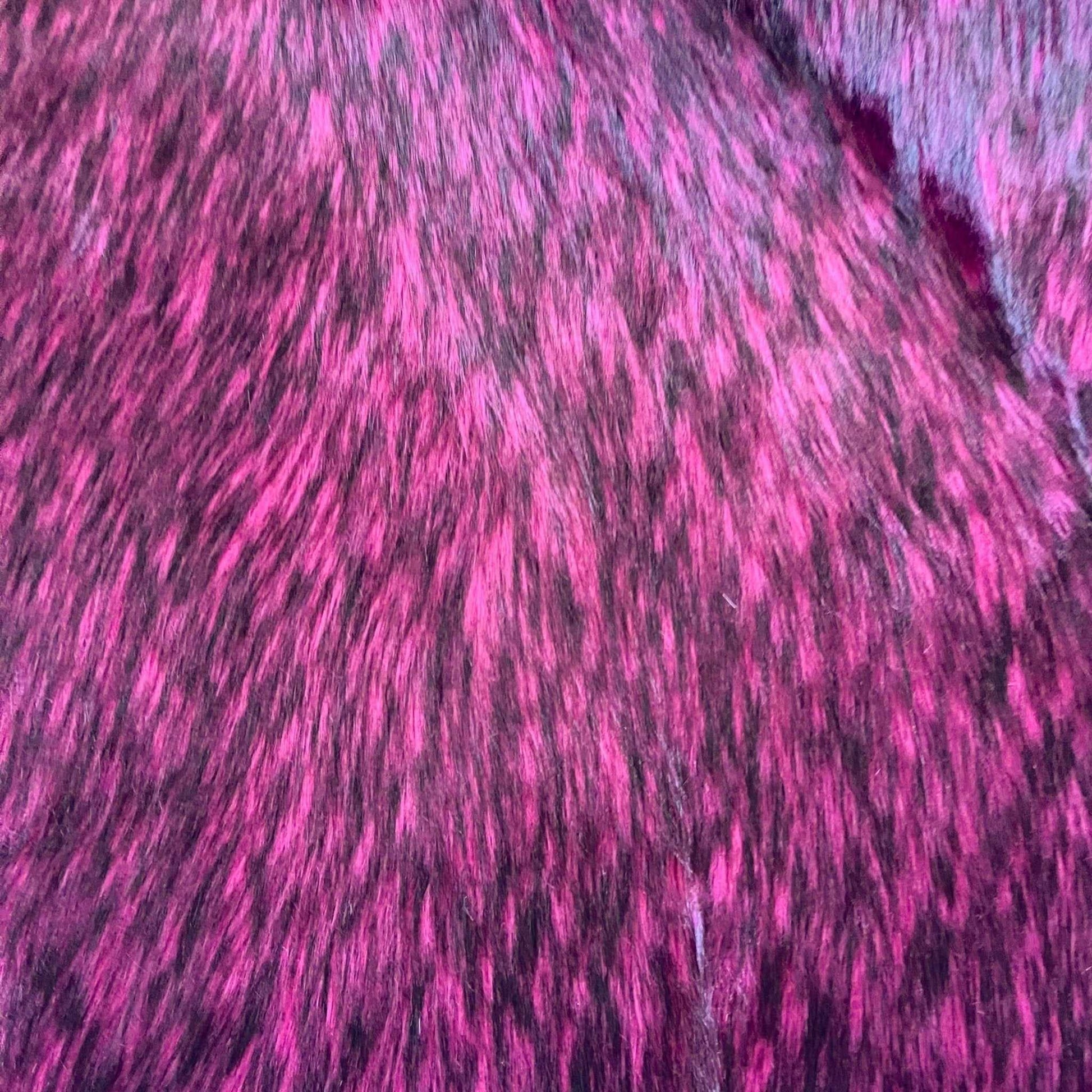 Raspberry Truffle Faux Fur Fabric by the Yard or Meter | Fuchsia Pink and Black Pompom, Arts & Crafts, Decor, Costume Faux Fur Fabric 3 $ Buttons & Beans Co.