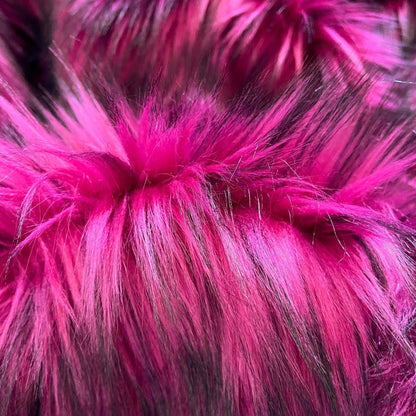 Raspberry Truffle Faux Fur Fabric by the Yard or Meter | Fuchsia Pink and Black Pompom, Arts & Crafts, Decor, Costume Faux Fur Fabric 3 $ Buttons & Beans Co.