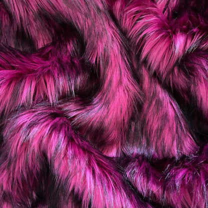 Raspberry Truffle Faux Fur Fabric by the Yard or Meter | Fuchsia Pink and Black Pompom, Arts & Crafts, Decor, Costume Faux Fur Fabric 3 $ Buttons & Beans Co.