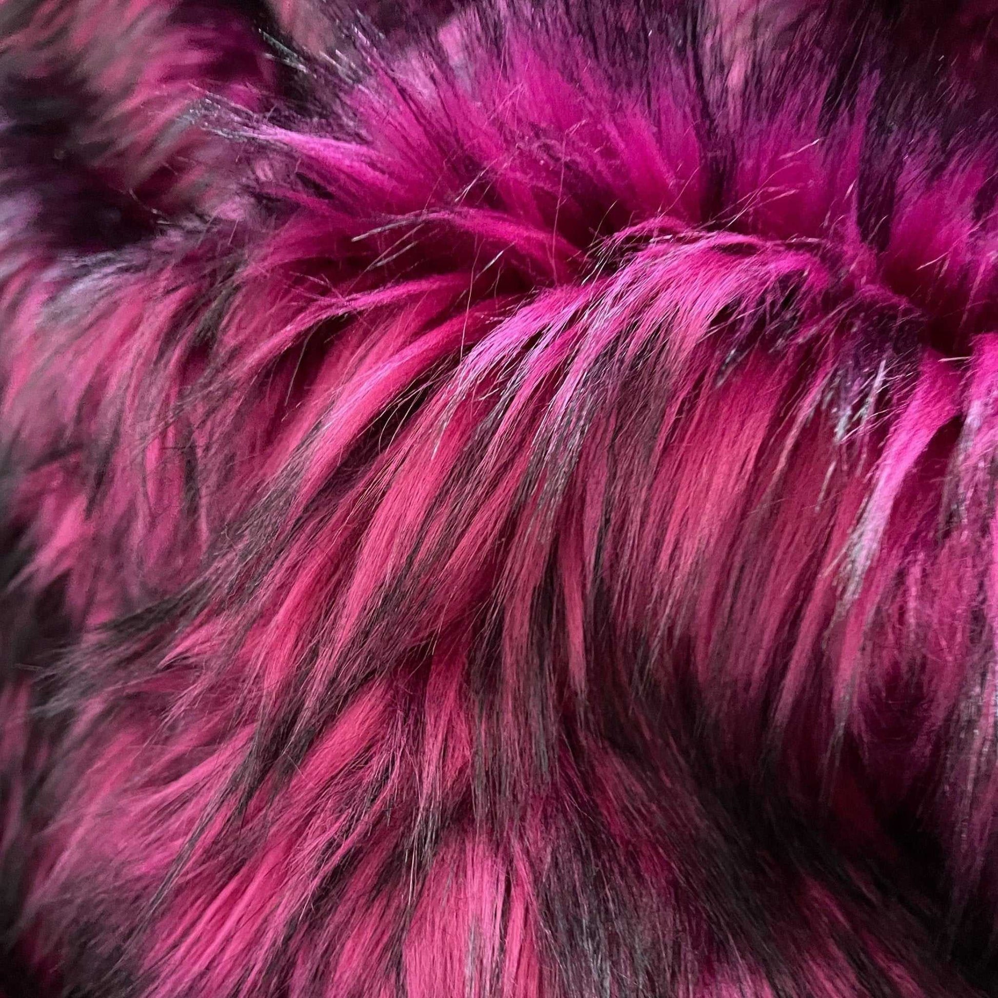 Raspberry Truffle Faux Fur Fabric by the Yard or Meter | Fuchsia Pink and Black Pompom, Arts & Crafts, Decor, Costume Faux Fur Fabric 3 $ Buttons & Beans Co.