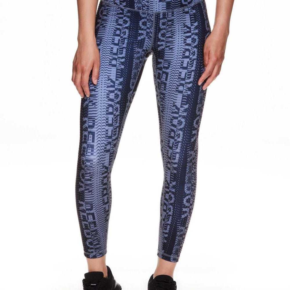 Reebok Women's Fierce Highrise 7/8 Printed Legging, grey Black Workout Tight Women > Pants & Jumpsuits > Leggings 15 $ Buttons & Beans Co.