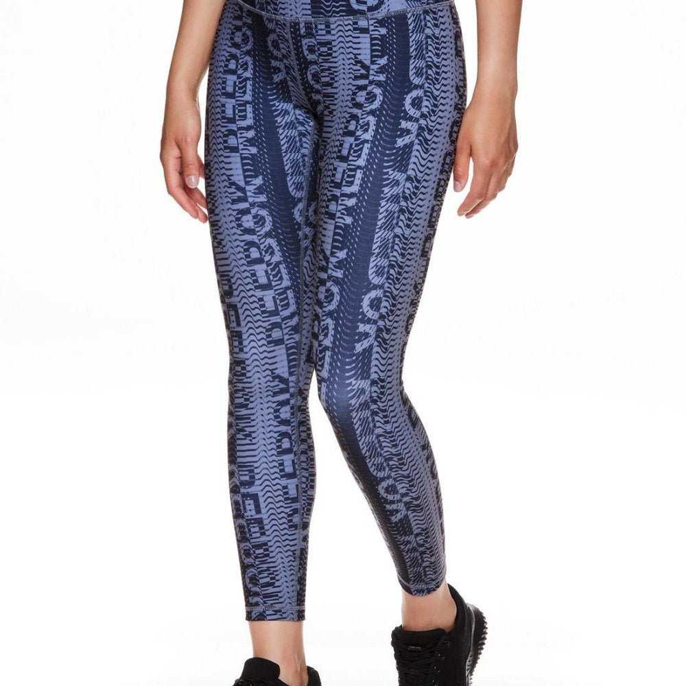 Reebok Women's Fierce Highrise 7/8 Printed Legging, grey Black Workout Tight Women > Pants & Jumpsuits > Leggings 15 $ Buttons & Beans Co.