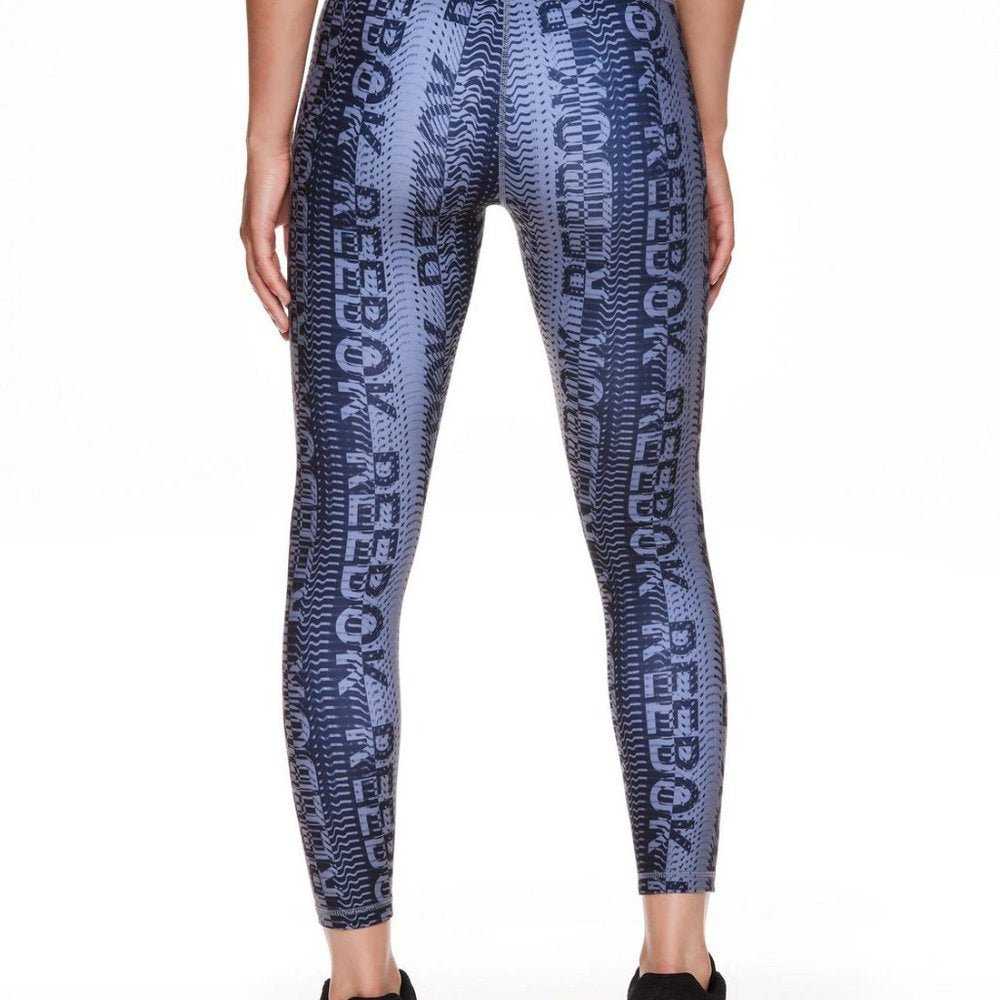 Reebok Women's Fierce Highrise 7/8 Printed Legging, grey Black Workout Tight Women > Pants & Jumpsuits > Leggings 15 $ Buttons & Beans Co.