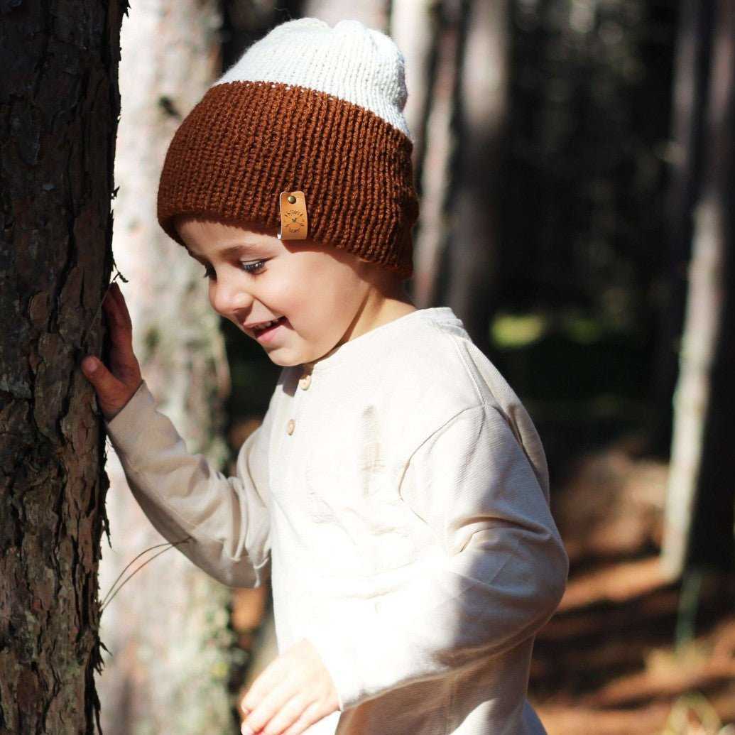 Reversa | Oatmeal Knit Slouchy Hat | Removable Pompom Hats 35 $ Buttons & Beans Co.