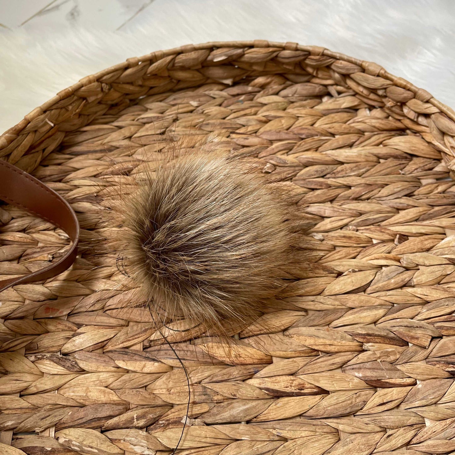 Rocky Wolf Luxury Faux Fur Pom pom | Tan, Brown and Blonde Tie, Button or Snap Pom pom Pom Poms 7 $ Buttons & Beans Co.