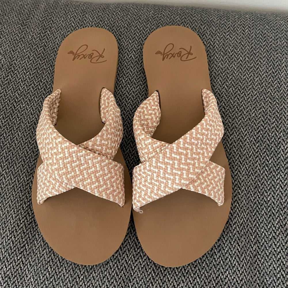 Roxy women's Roselani Slide Sandal, Beach Sandal, Criss Cross, Soft Foot Bed Women > Shoes > Sandals 22 $ Buttons & Beans Co.