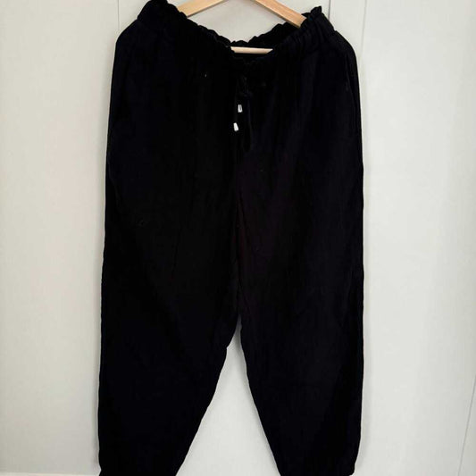 Shein Linen Joggers Black, Paper Bag Waist Women > Pants & Jumpsuits > Track Pants & Joggers 10 $ Buttons & Beans Co.