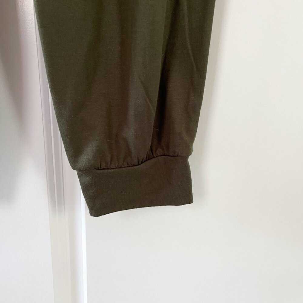 Solid Drawstring Waist Keyhole Army Green Jumpsuit Romper Women > Pants & Jumpsuits > Jumpsuits & Rompers 13 $ Buttons & Beans Co.